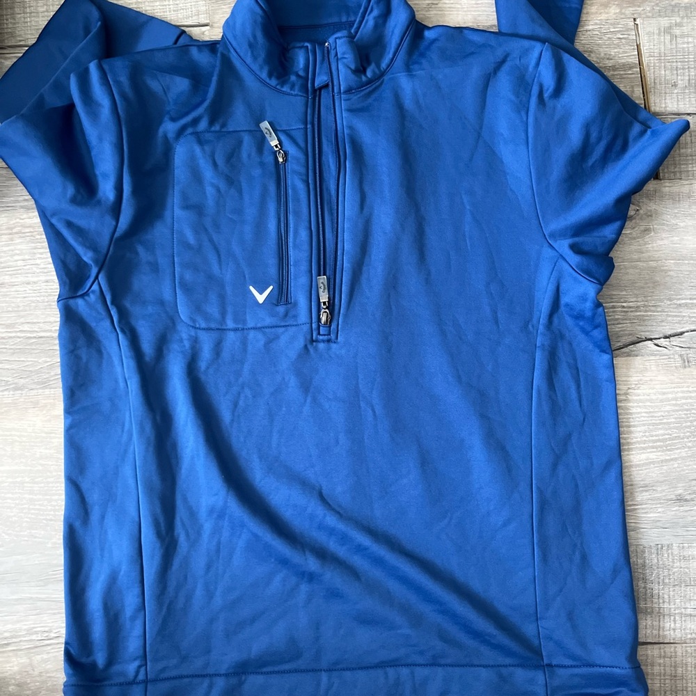 Callaway Men's Royal Blue Quarter-Zip Golf Sweater